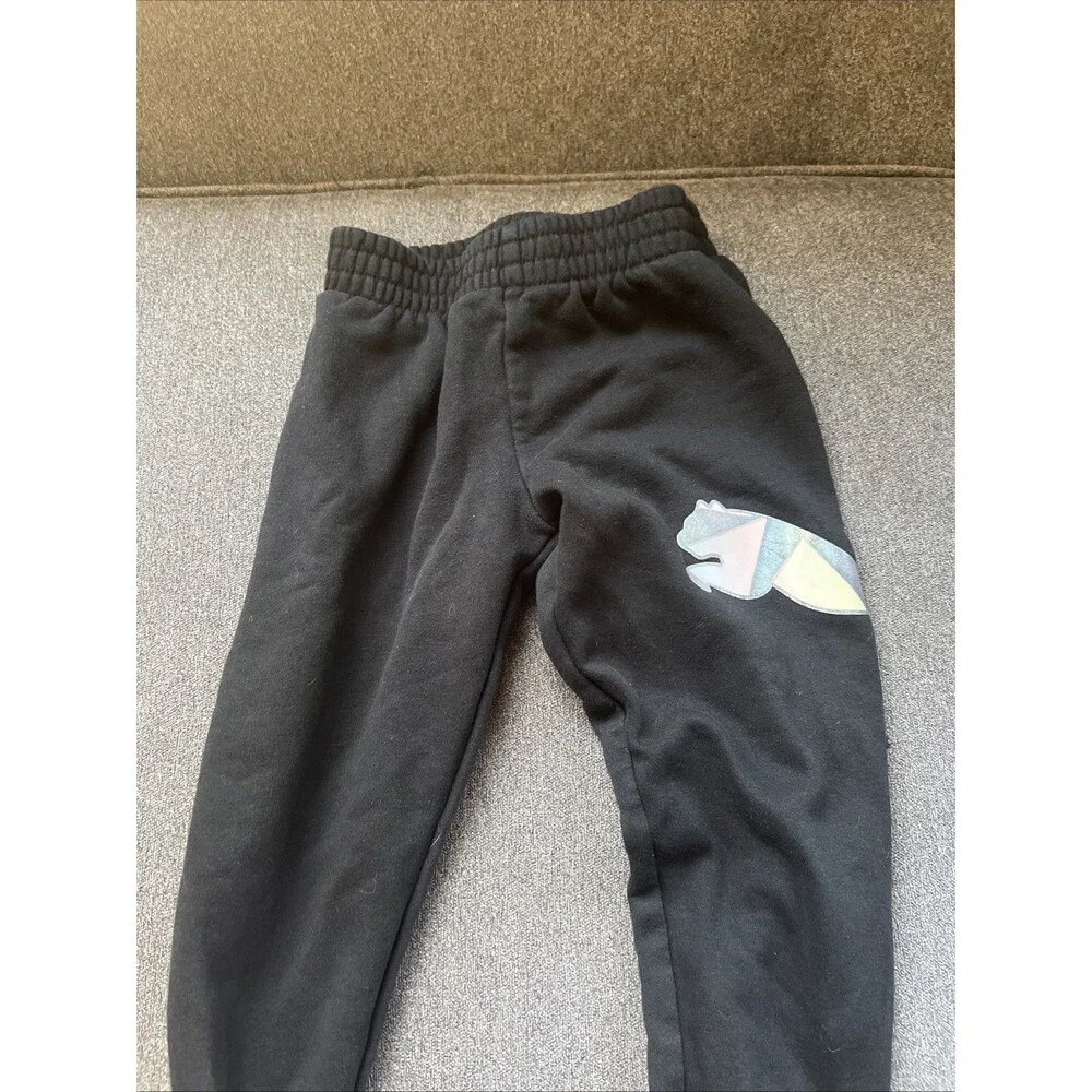 Boys‎ PUMA fleece lined jogger pants BLACK Size Medium 6x